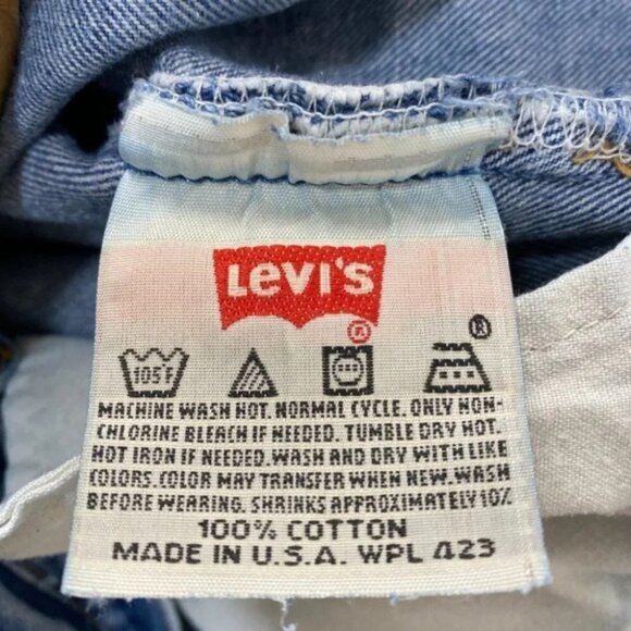 Vtg Levis 501xx Button Fly Blue Jeans USA MADE Denim Pants 501-0000 Size 36 x 36 - Picture 4 of 7